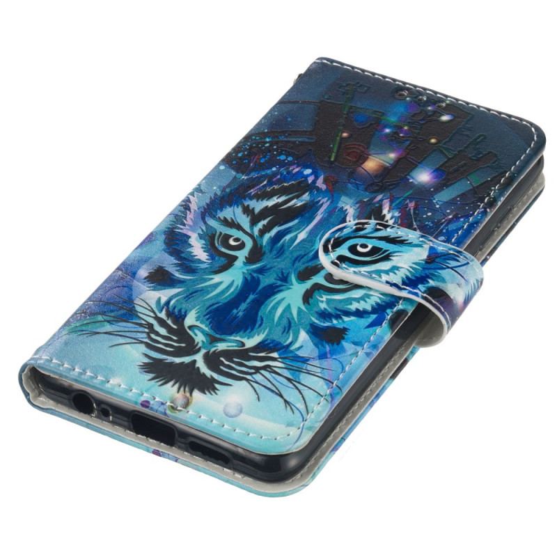 Etui Folio Samsung Galaxy S24 Fe Pasek Z Nadrukiem Wilka Etui Ochronne