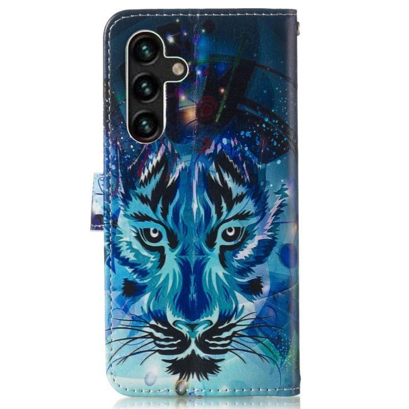 Etui Folio Samsung Galaxy S24 Fe Pasek Z Nadrukiem Wilka Etui Ochronne