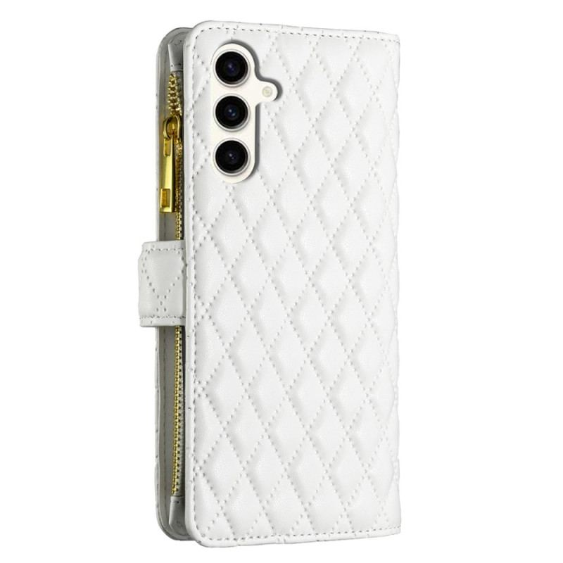 Etui Folio Samsung Galaxy S24 Fe Pikowany Portfel Binfen Color