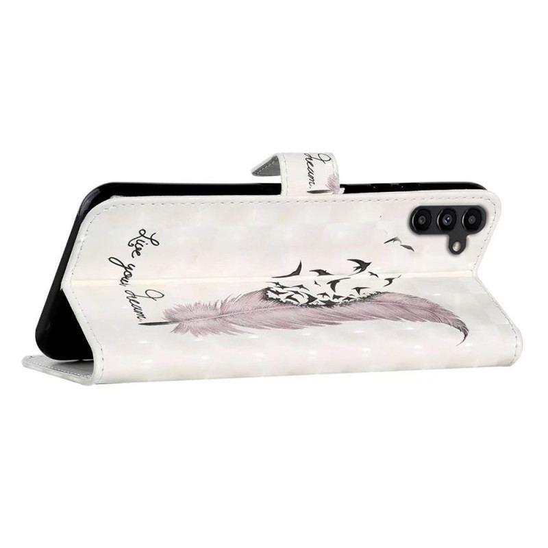 Etui Folio Samsung Galaxy S24 Fe Pióro I Ptaki Etui Ochronne