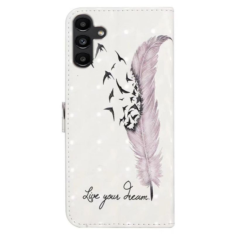 Etui Folio Samsung Galaxy S24 Fe Pióro I Ptaki Etui Ochronne