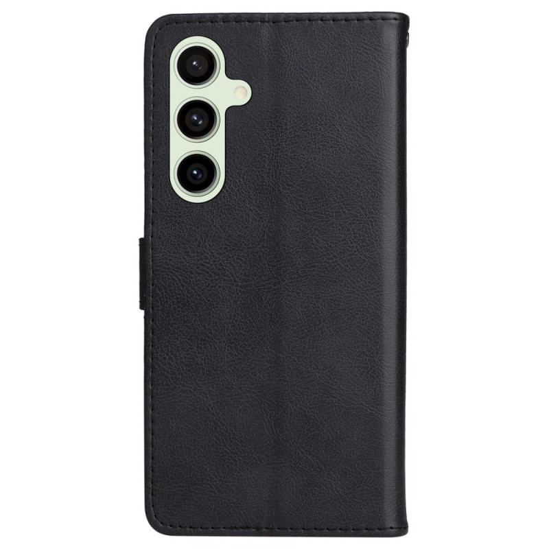 Etui Folio Samsung Galaxy S24 Fe Podwójne Etui Na Karty Etui Ochronne