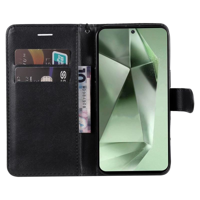 Etui Folio Samsung Galaxy S24 Fe Podwójne Etui Na Karty Etui Ochronne