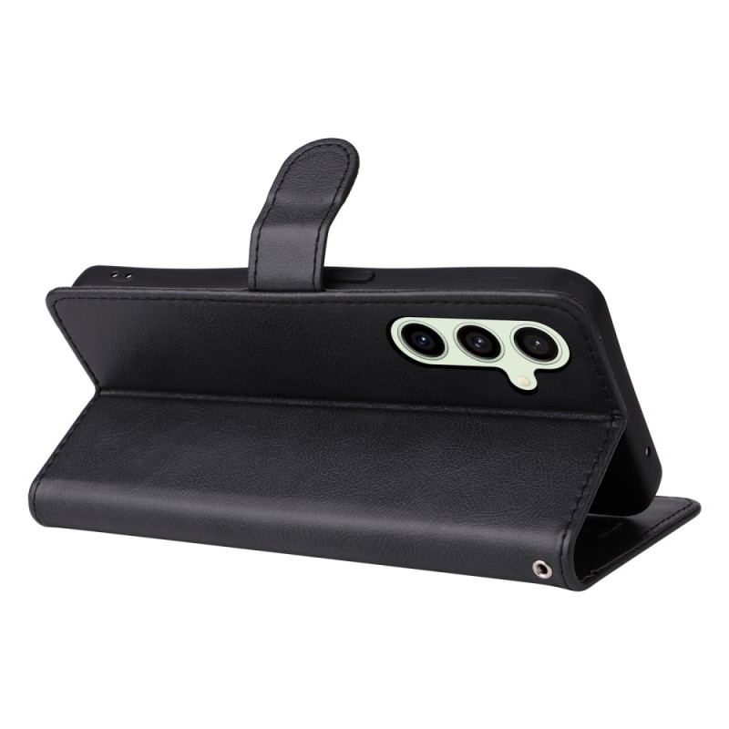 Etui Folio Samsung Galaxy S24 Fe Podwójne Etui Na Karty Etui Ochronne