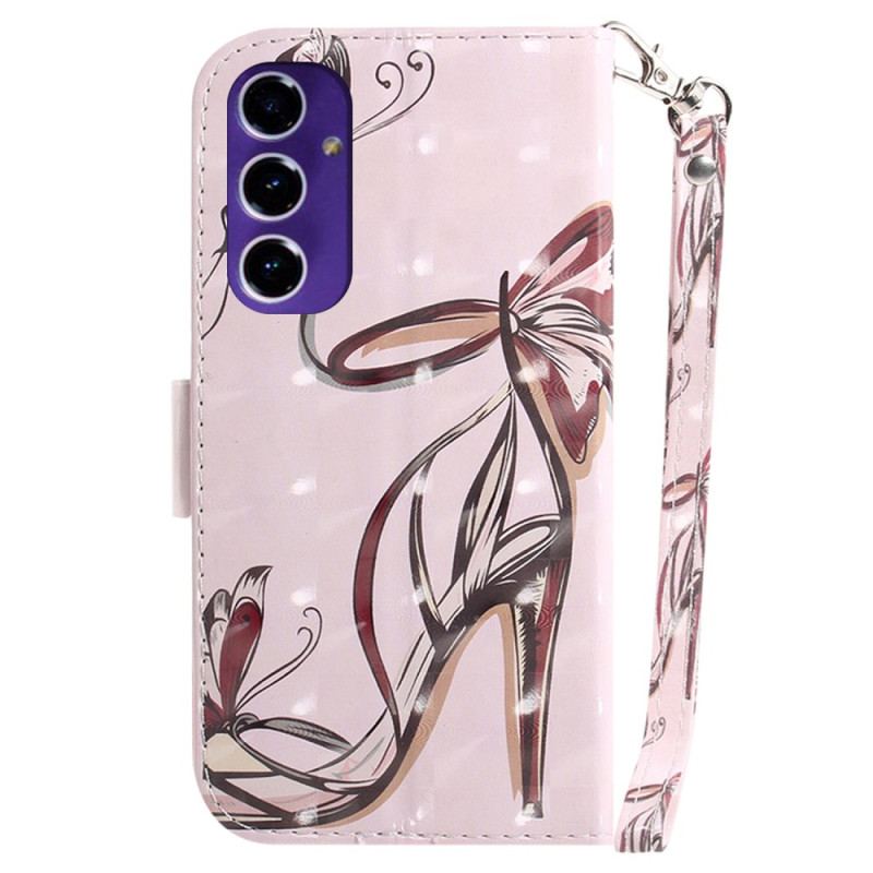 Etui Folio Samsung Galaxy S24 Fe Pompka Z Paskiem