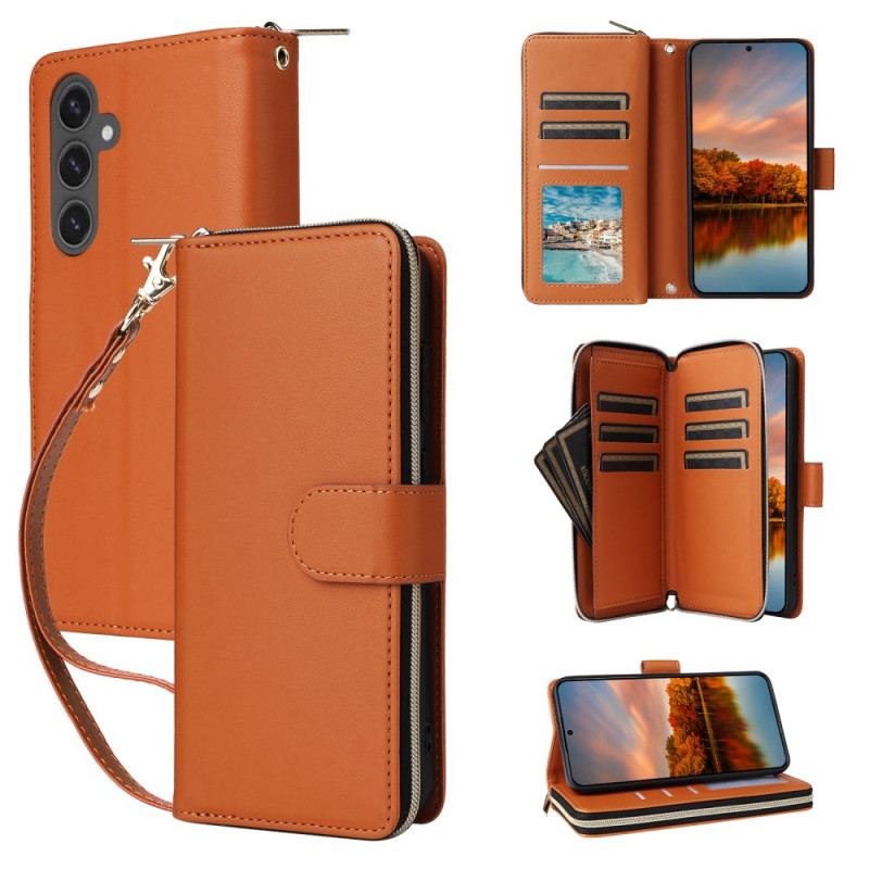 Etui Folio Samsung Galaxy S24 Fe Portfel 9 Etui Na Karty Etui Ochronne