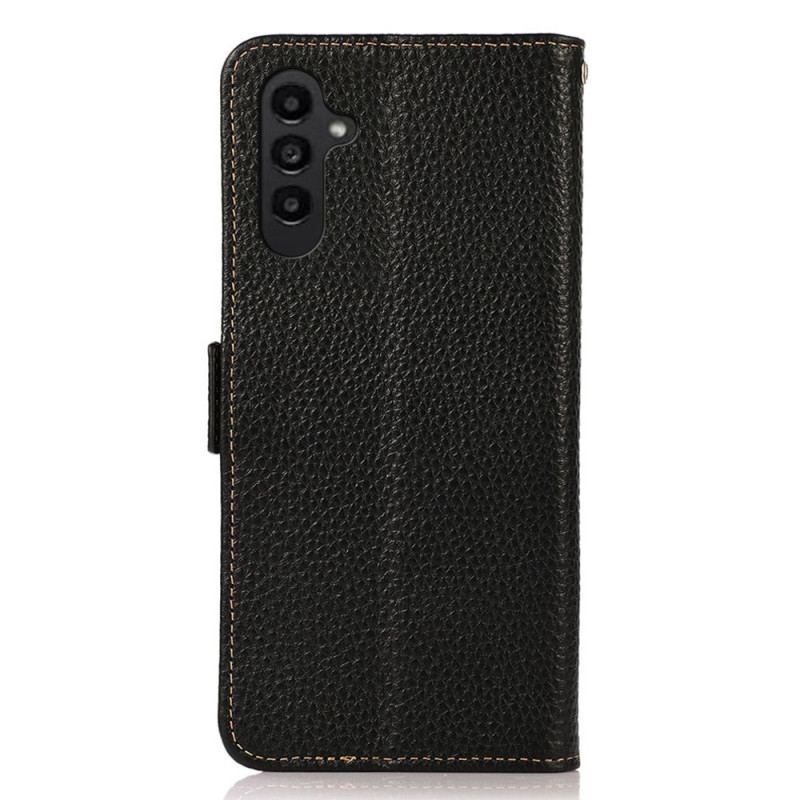 Etui Folio Samsung Galaxy S24 Fe Skóra Z Blokadą Rfid Khazneh Etui Ochronne
