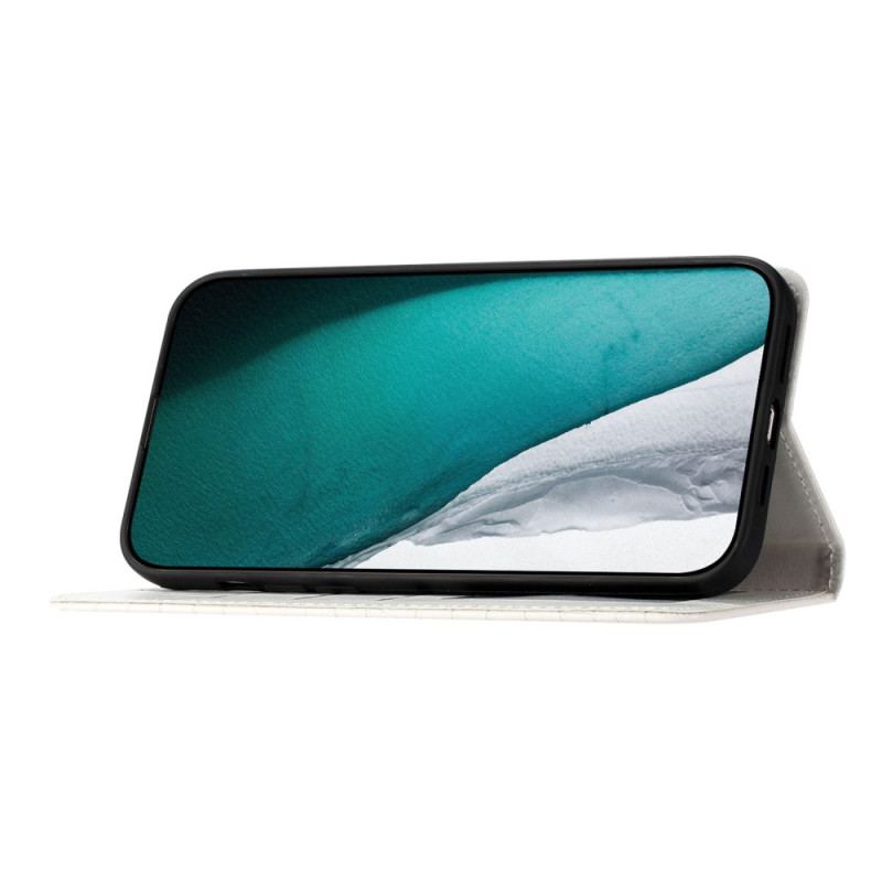 Etui Folio Samsung Galaxy S24 Fe Styl Krokodyla Z Paskiem
