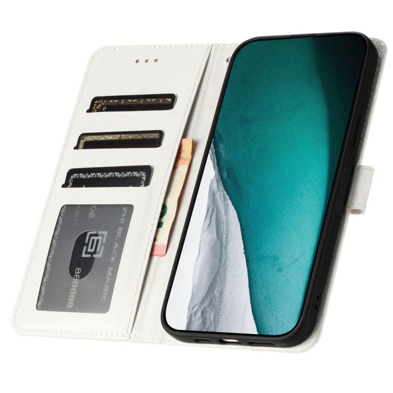Etui Folio Samsung Galaxy S24 Fe Styl Krokodyla Z Paskiem