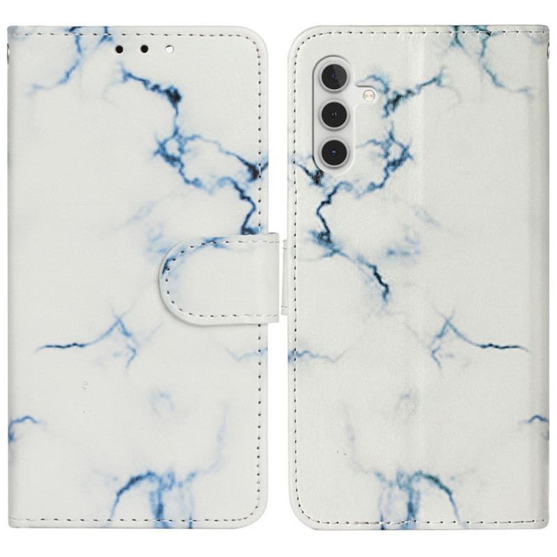 Etui Folio Samsung Galaxy S24 Fe Wzór Białego Marmuru