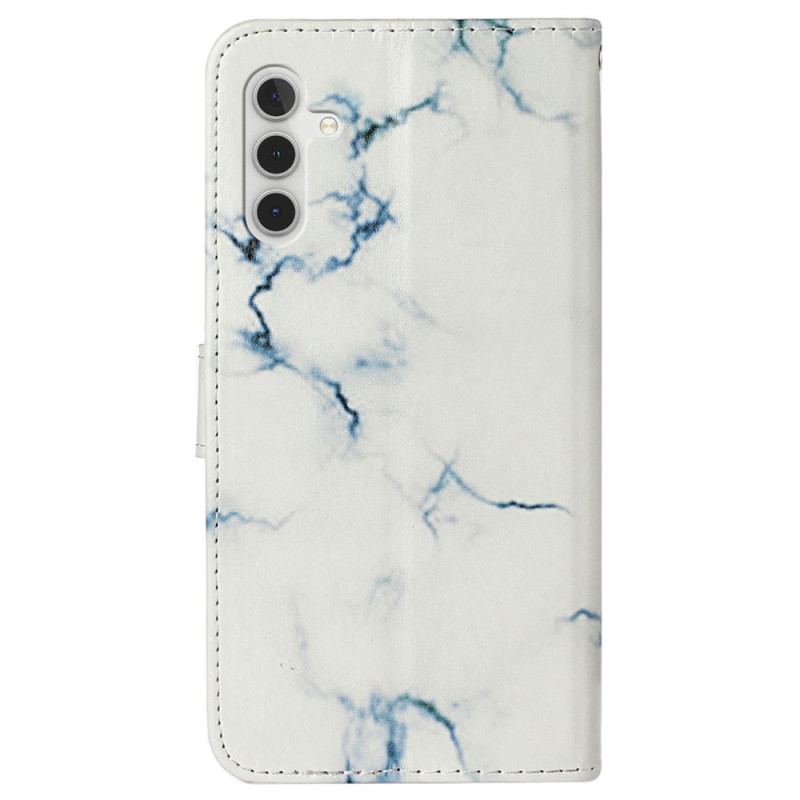 Etui Folio Samsung Galaxy S24 Fe Wzór Białego Marmuru