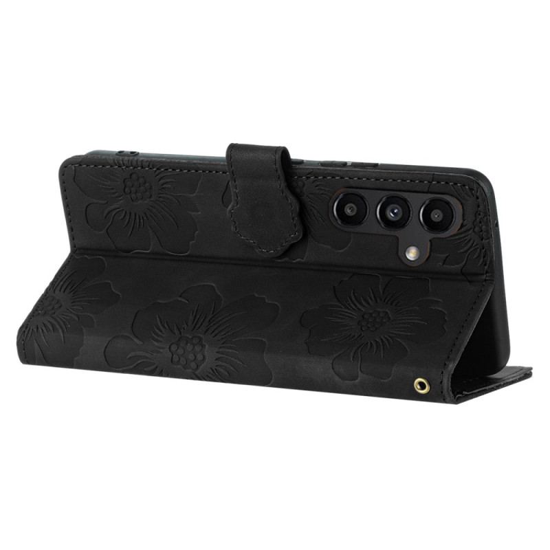 Etui Folio Samsung Galaxy S24 Fe Wzór Kwiatowy