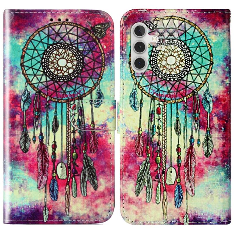 Etui Folio Samsung Galaxy S24 Fe Wzór Łapacza Snów Etui Ochronne