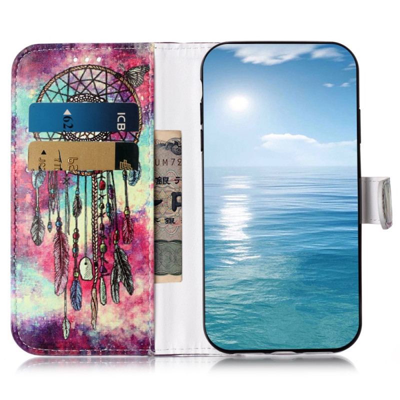 Etui Folio Samsung Galaxy S24 Fe Wzór Łapacza Snów Etui Ochronne
