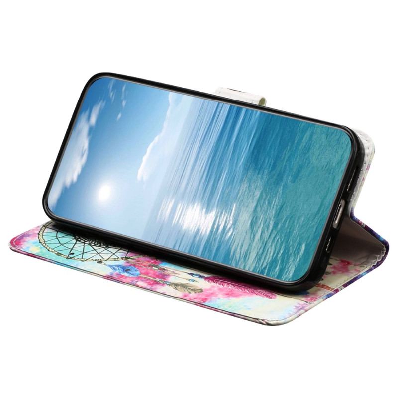 Etui Folio Samsung Galaxy S24 Fe Wzór Łapacza Snów Etui Ochronne