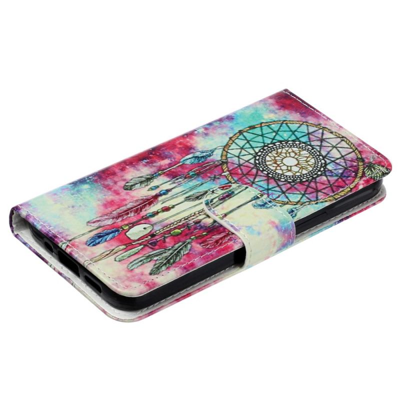 Etui Folio Samsung Galaxy S24 Fe Wzór Łapacza Snów Etui Ochronne