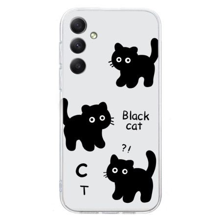 Etui Samsung Galaxy S24 Fe CZarny Kot Etui Ochronne
