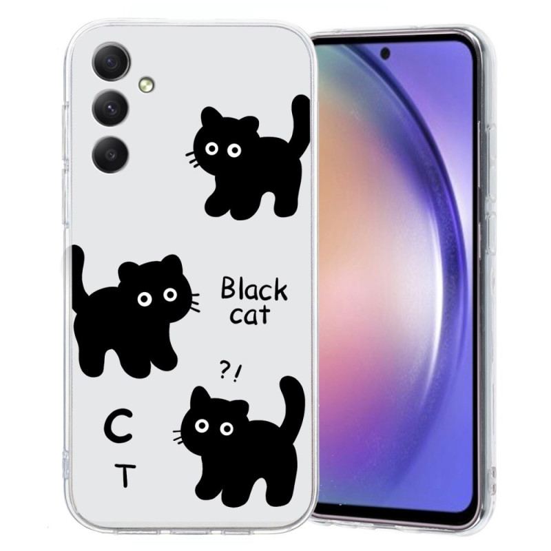 Etui Samsung Galaxy S24 Fe CZarny Kot Etui Ochronne