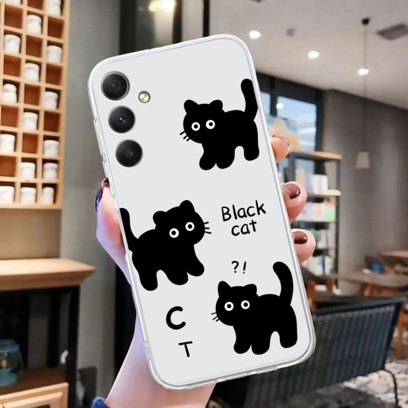 Etui Samsung Galaxy S24 Fe CZarny Kot Etui Ochronne