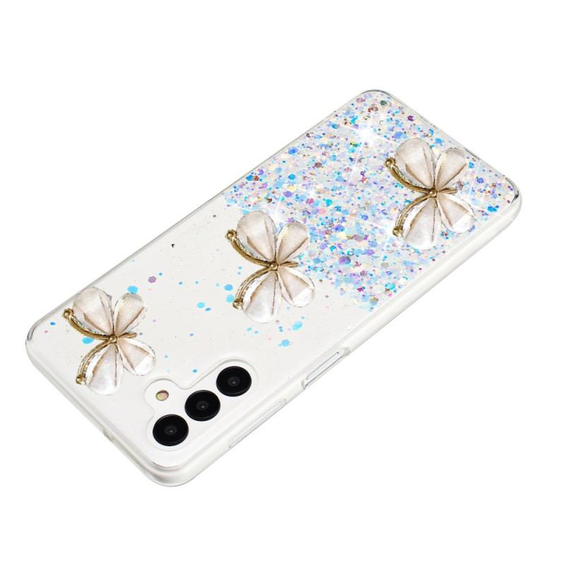 Etui Samsung Galaxy S24 Fe Fosforyzujące Motyle 3d