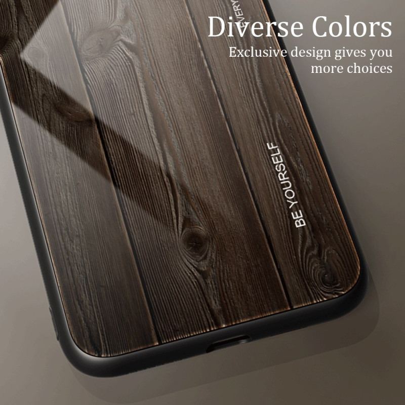 Etui Samsung Galaxy S24 Fe Szkło Hartowane Z Efektem Drewna Etui Ochronne
