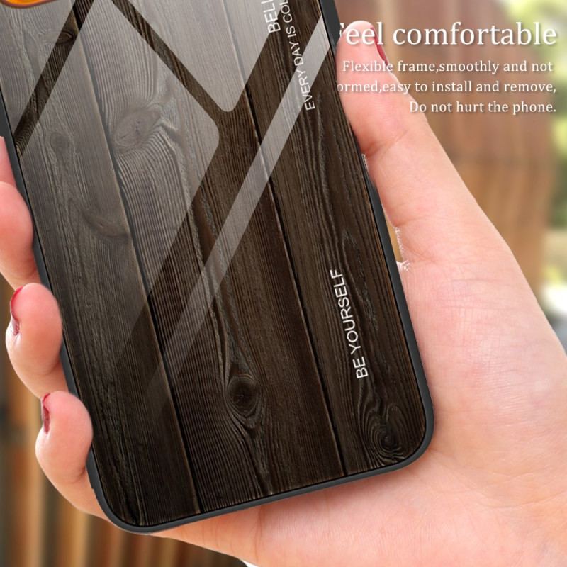 Etui Samsung Galaxy S24 Fe Szkło Hartowane Z Efektem Drewna Etui Ochronne