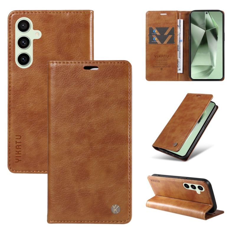 Flip Kotelot Do Samsung Galaxy S24 Fe Vintage Yikatu