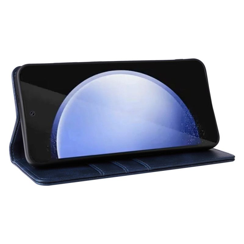 Flip Kotelot Samsung Galaxy S24 Fe Etui Na Telefon Efekt Skóry