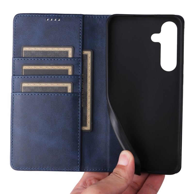 Flip Kotelot Samsung Galaxy S24 Fe Etui Na Telefon Efekt Skóry