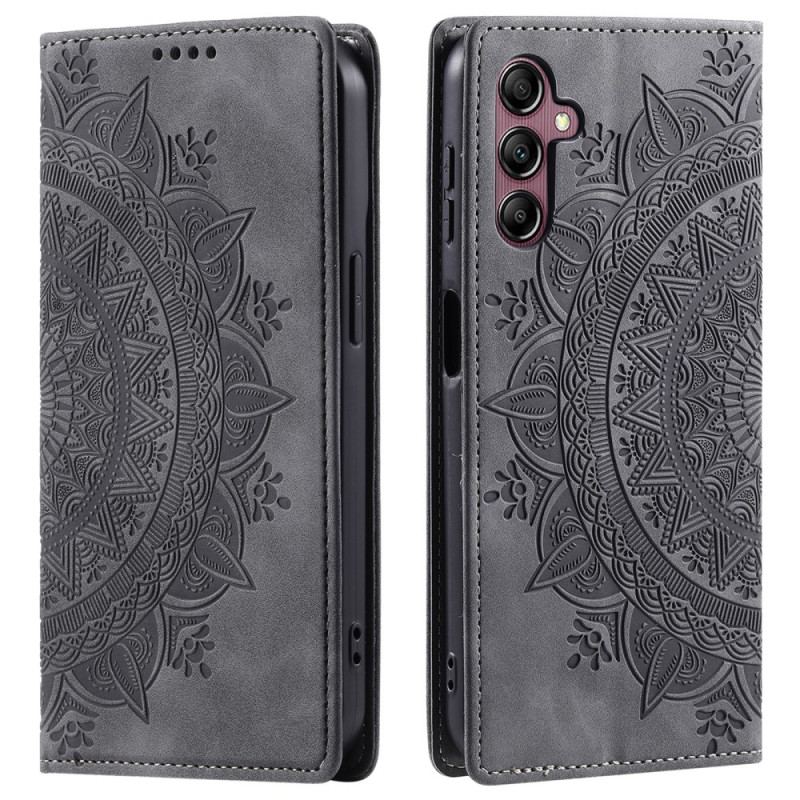 Flip Kotelot Samsung Galaxy S24 Fe Etui Na Telefon Efekt Zamszu Mandali