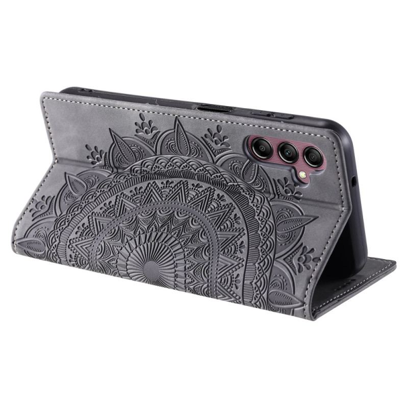 Flip Kotelot Samsung Galaxy S24 Fe Etui Na Telefon Efekt Zamszu Mandali