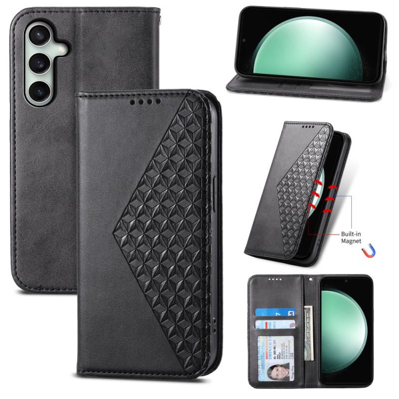 Flip Kotelot Samsung Galaxy S24 Fe Etui Na Telefon Kostki Ze Smyczami 3d