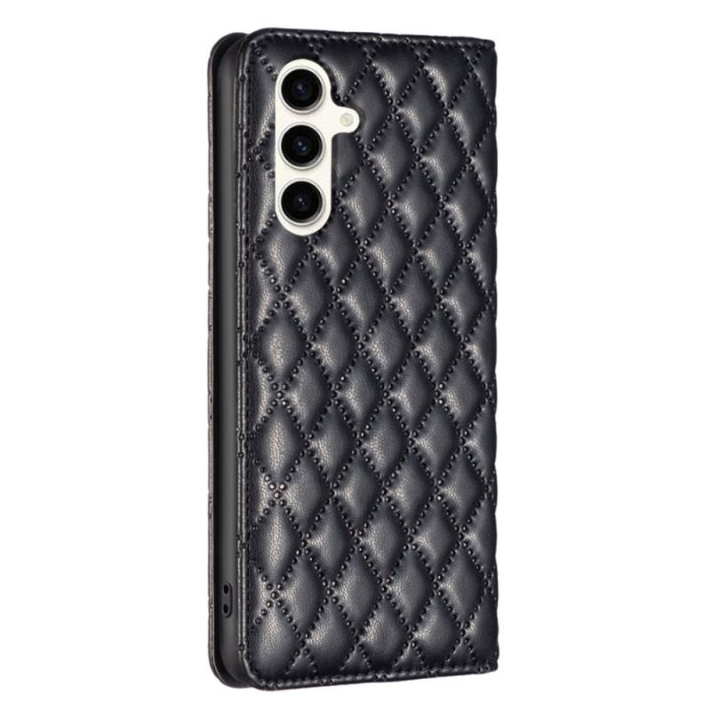 Flip Kotelot Samsung Galaxy S24 Fe Etui Na Telefon Pikowana Binfen Kolor