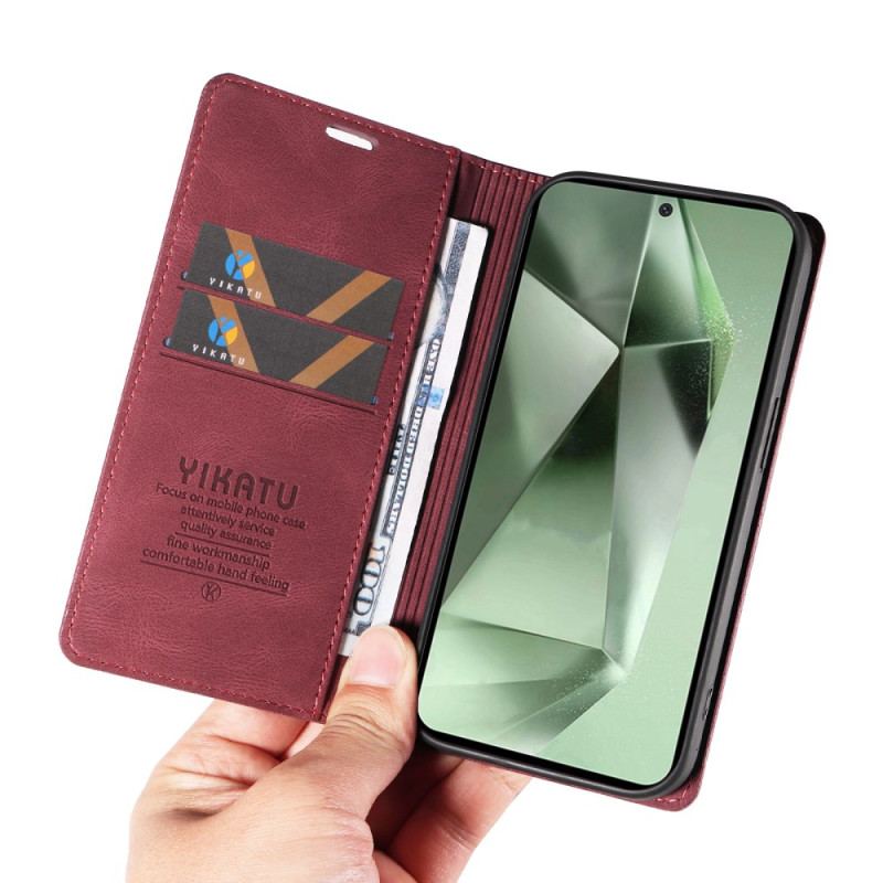 Flip Kotelot Samsung Galaxy S24 Fe Etui Na Telefon Yikatu