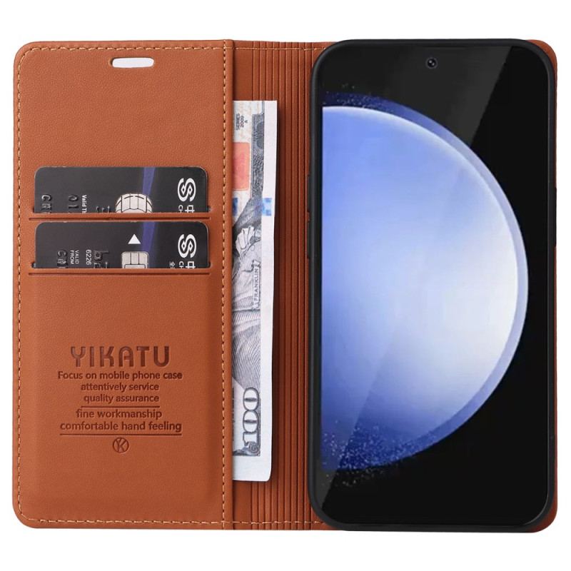 Flip Kotelot Samsung Galaxy S24 Fe Klasyczny Yikatu Etui Ochronne