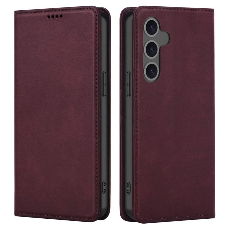 Flip Kotelot Samsung Galaxy S24 Fe Ochrona Rfid W Stylu Skórzanym Etui Ochronne