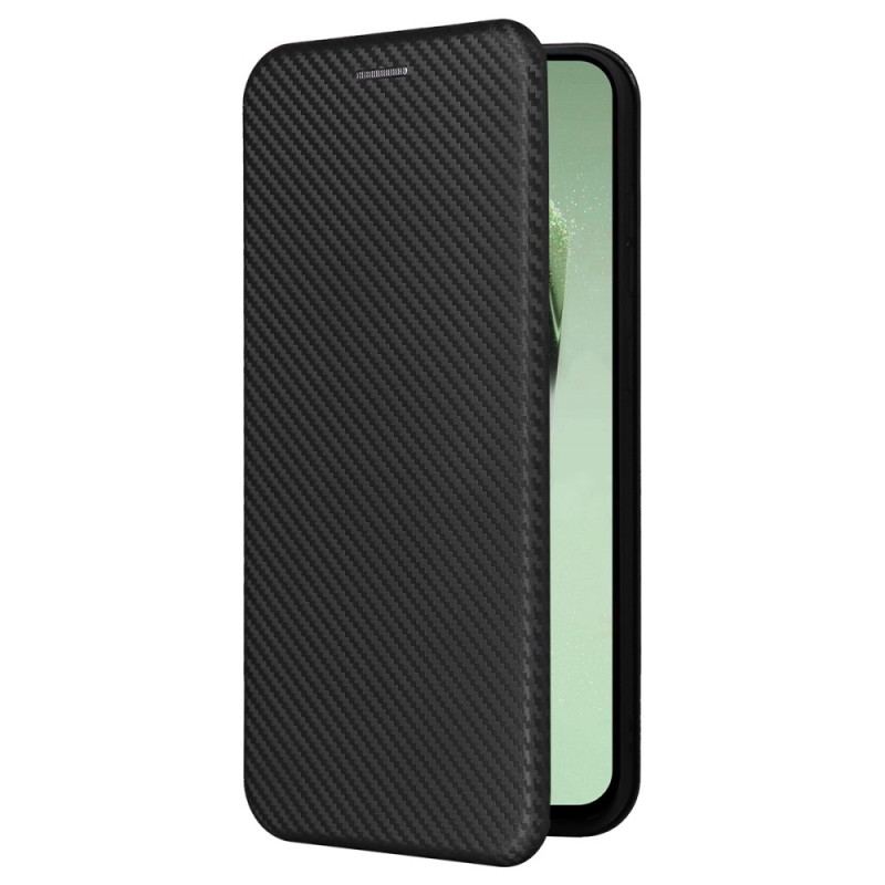 Flip Kotelot Samsung Galaxy S24 Fe Tekstura Włókna Węglowego Etui Ochronne