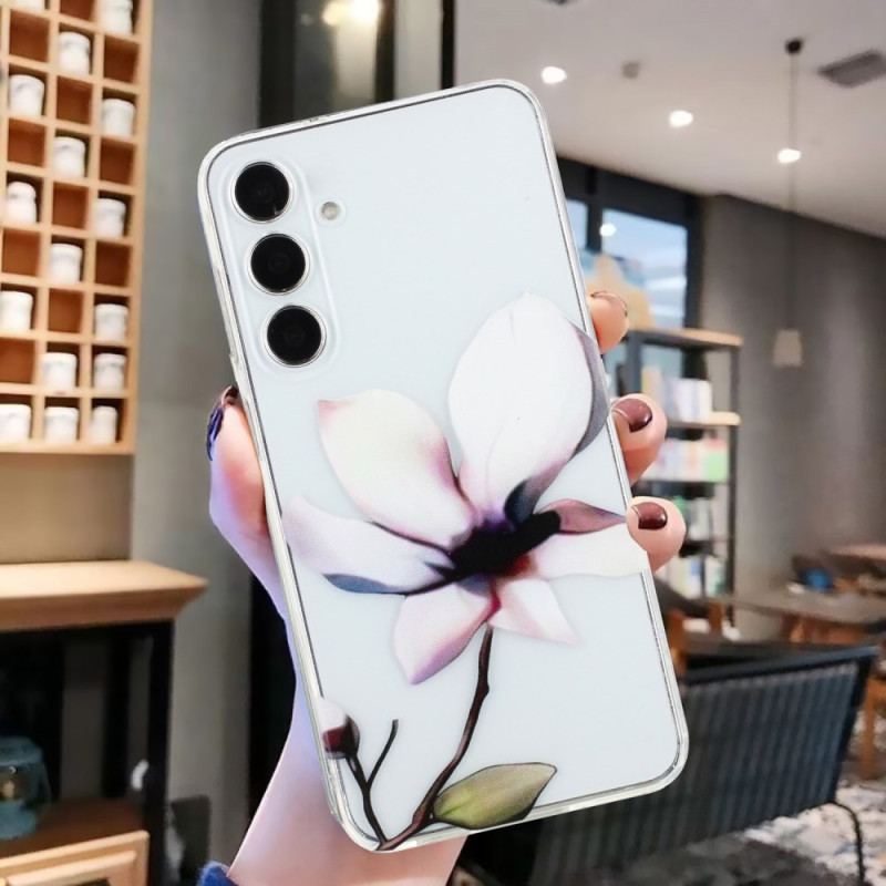 Futerały Samsung Galaxy S24 Fe Etui Na Telefon Biały Kwiat