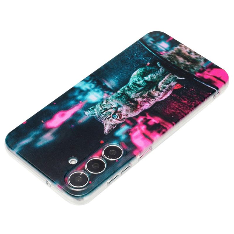 Futerały Samsung Galaxy S24 Fe Etui Na Telefon Kot Na Światłach