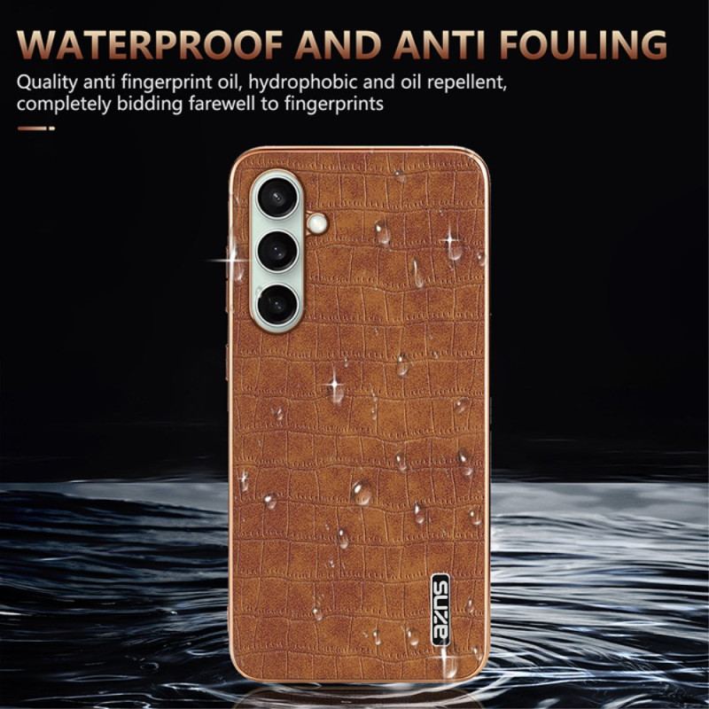 Futerały Samsung Galaxy S24 Fe Etui Na Telefon Tekstura Krokodyla Azns