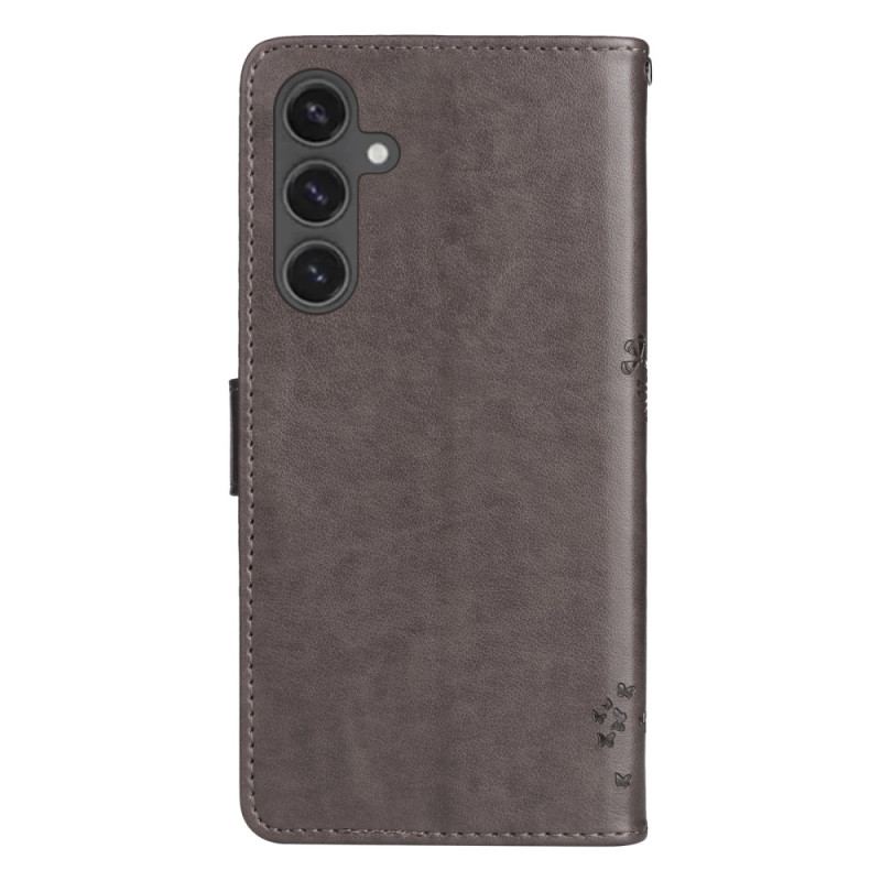 Obudowa Samsung Galaxy S24 Fe Etui Na Telefon Drzewo I Kot