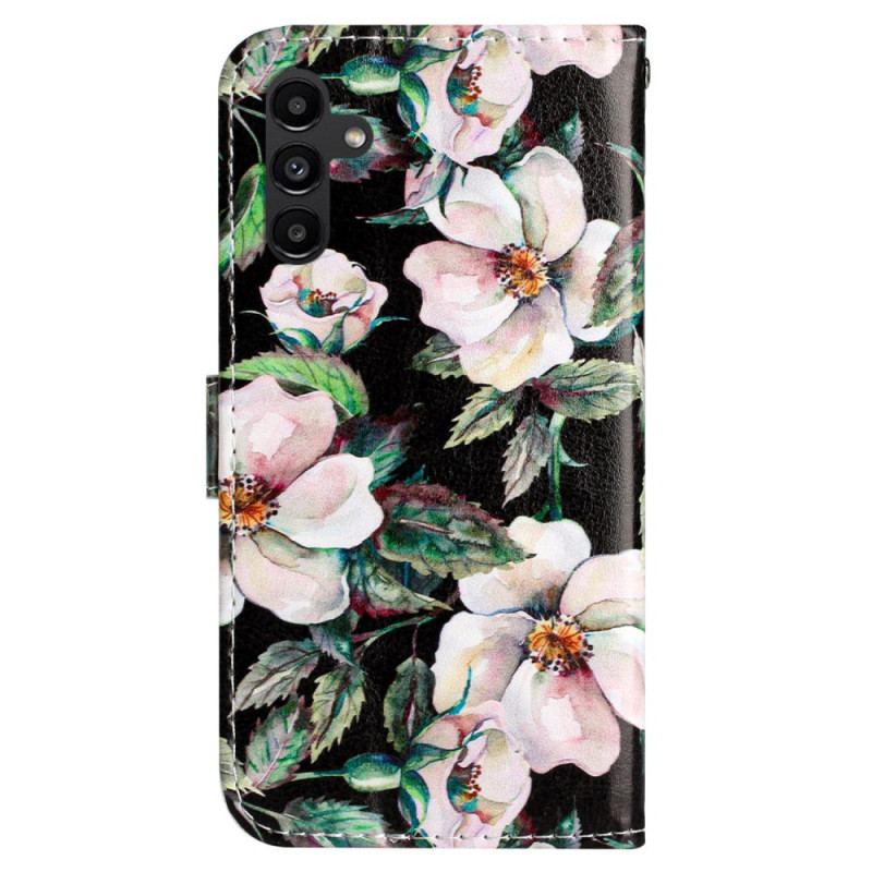 Obudowa Samsung Galaxy S24 Fe Etui Na Telefon Magnolie Z Paskiem