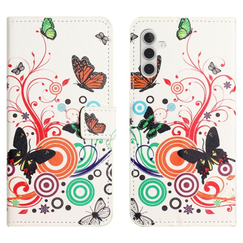 Obudowa Samsung Galaxy S24 Fe Etui Na Telefon Motyle Na Białym Tle