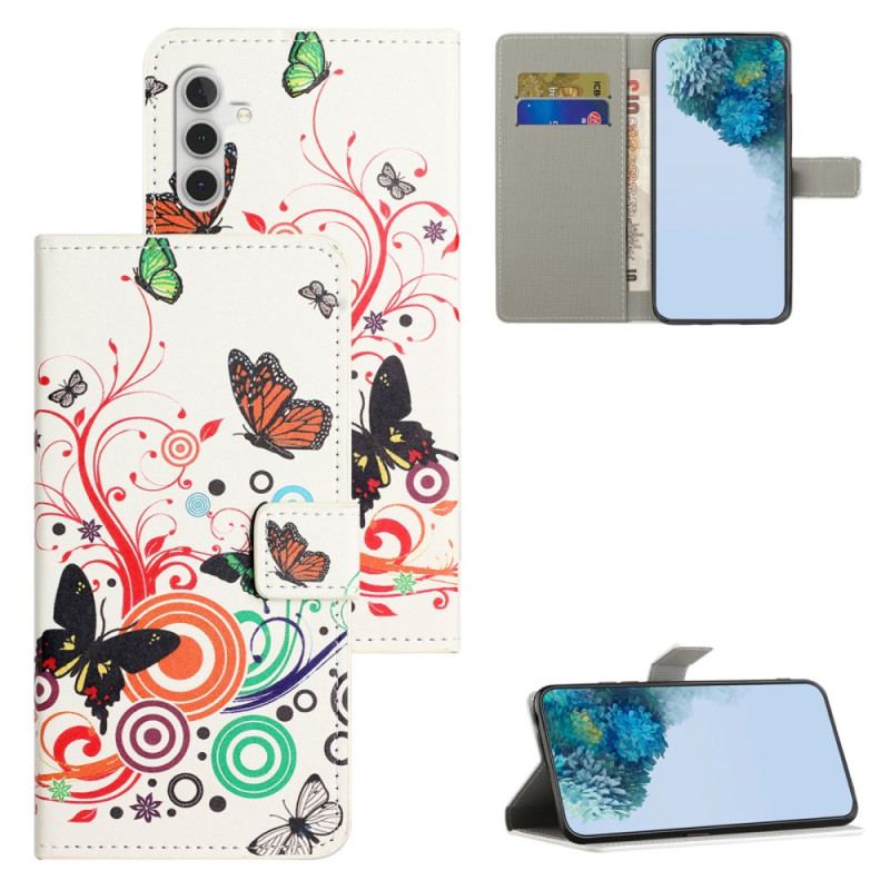 Obudowa Samsung Galaxy S24 Fe Etui Na Telefon Motyle Na Białym Tle