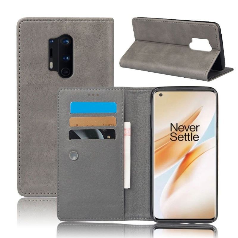Skórzany Futerał do OnePlus 8 Pro Anti-fall Mday Style Skórzane Etui Na Karty