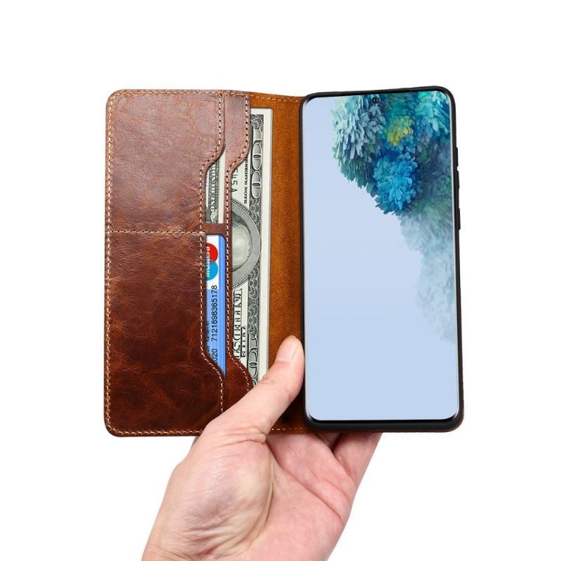 Etui Folio do Samsung Galaxy S20 Plus Grip Armor Z Prawdziwej Skóry