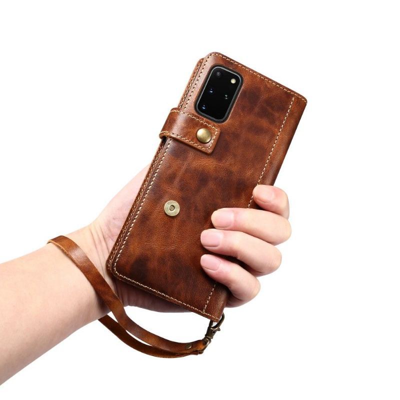 Etui Folio do Samsung Galaxy S20 Plus Grip Armor Z Prawdziwej Skóry