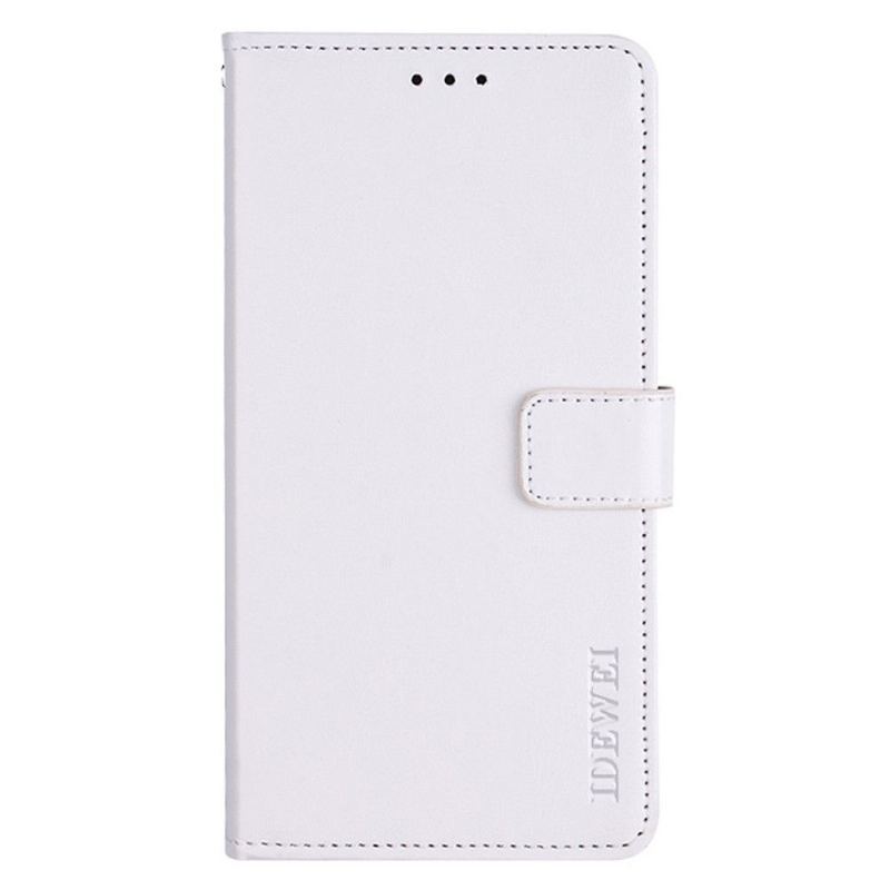 Skórzany Futerał do Motorola Edge 20 Pro Anti-fall Etui Folio Idewei Folio Efekt Skóry