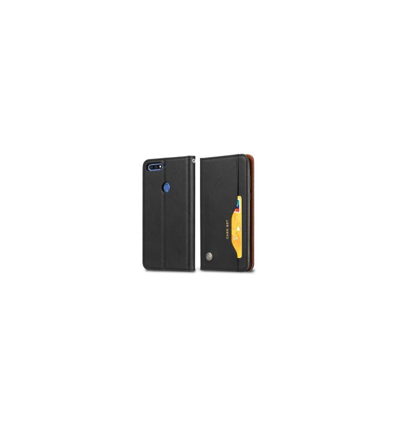 Etui Folio do Honor 7C Obrzeża Portfel Skórzany Pokrowiec Na Stojak
