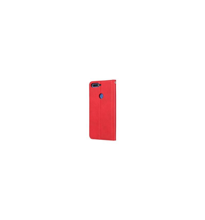 Etui Folio do Honor 7C Obrzeża Portfel Skórzany Pokrowiec Na Stojak